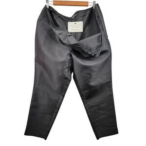 Lafayette 148 New York Womens Dress Pants Size 16 Black Cotton Silk Blend